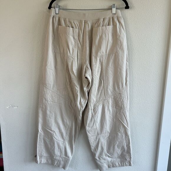 Daily Practice by Anthropologie Straight-Leg Ankle Pants Wide Leg S 280698 Cargo - Picture 3 of 10